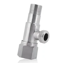 Шаровой клапан A030 для ванной комнаты, крепкий угловой клапан, водостопорный клапан, 304 нержавеющая сталь, серебро, кухонные инструменты для ванны, душевая комната