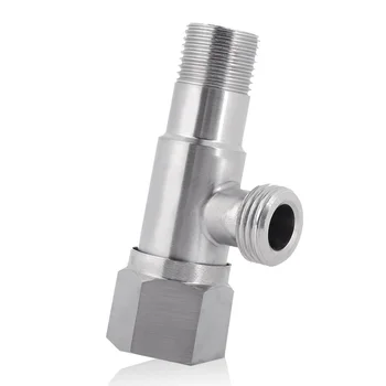 

Ball Valve A030 Bathroom Sturdy Angle Valve Water Stop Valve 304 Stainless Steel Silver Kitchen Bath Tools Shower Room