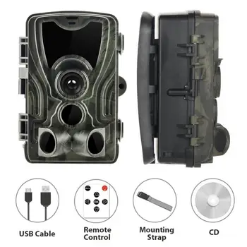 

HC801A Hunting Camera 16MP Trail Camera IP65 Waterproff Traps Wild Night Vision IR Camera Hunting Accessories
