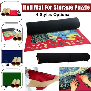 

Portable Puzzles Mat Jigsaw Roll Mat for Storage 1500 Pieces Jigsaw Puzzle Blanket Accessories Travel Games Waterproof Mat