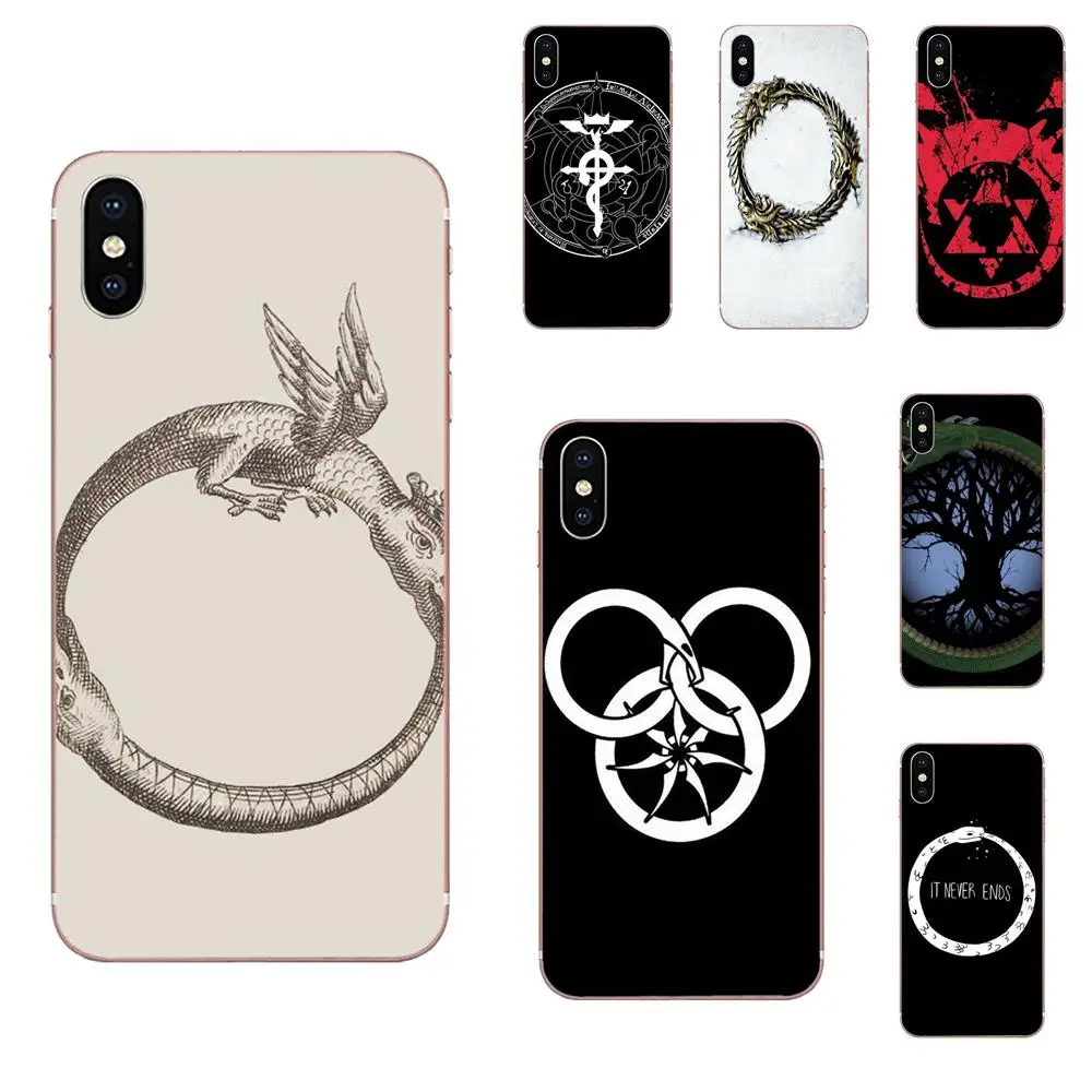 Ouroboros змея дракон для samsung Galaxy Note 5 8 9 S3 S4 S5 S6 S7 S8 S9 S10 5G mini Edge Plus Lite Мягкий
