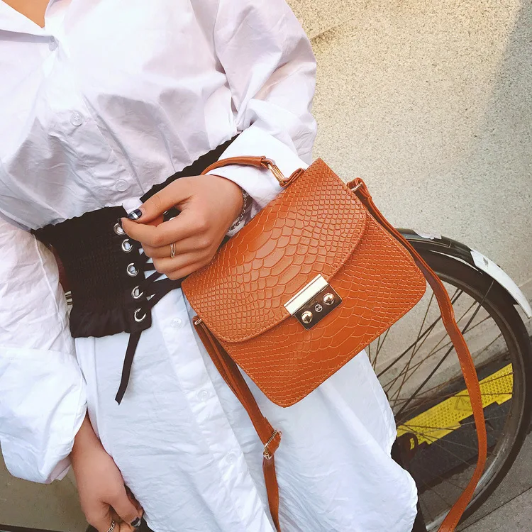 

Summer New Style Handbag Europe And America Fashion Crocodile Pattern Shoulder Handbag