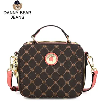 

Danny Bear Vintage Plaid Women Crossbody Bag Vogue Shoulder Bag Fashion Synthetic Leather Female Handbag DPJ9816609