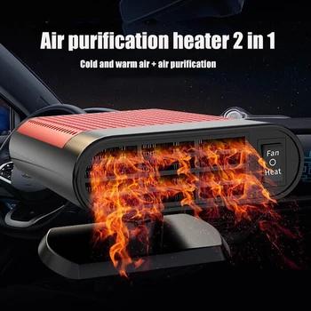 

Truck Heat Cooling Fan Car Heater Car 12V 24V Interior Heating Fan Car Heater Portable Car Defroster Quickly Low Noise Defogger
