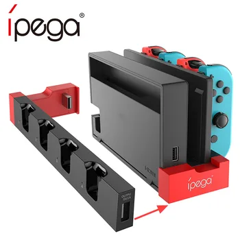 

iPega PG-9186 Controller Charger Charging Dock Stand Holder For Nintendo Switch Joy-Con Game Console With Indicator