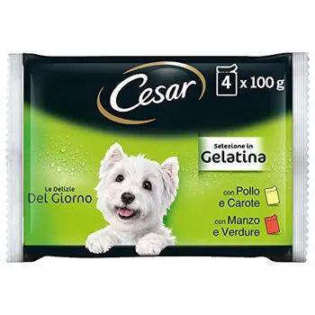 

Cesar Delights of the Day Dog Food Selection in Gelatin 4 x 100 g - 13 Packs (52 sachets in total)