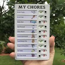 

1 Piece Of Household Memo And Message Checklist Plastic 20x12x0.5cm Table Portable Decoration I2G3