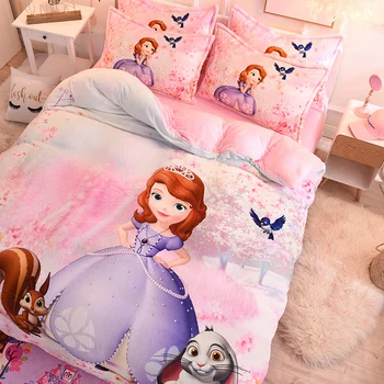 

Coral Fleece Quilt Cover Winter Flannel Bed Sheet Women's Children's Bedding