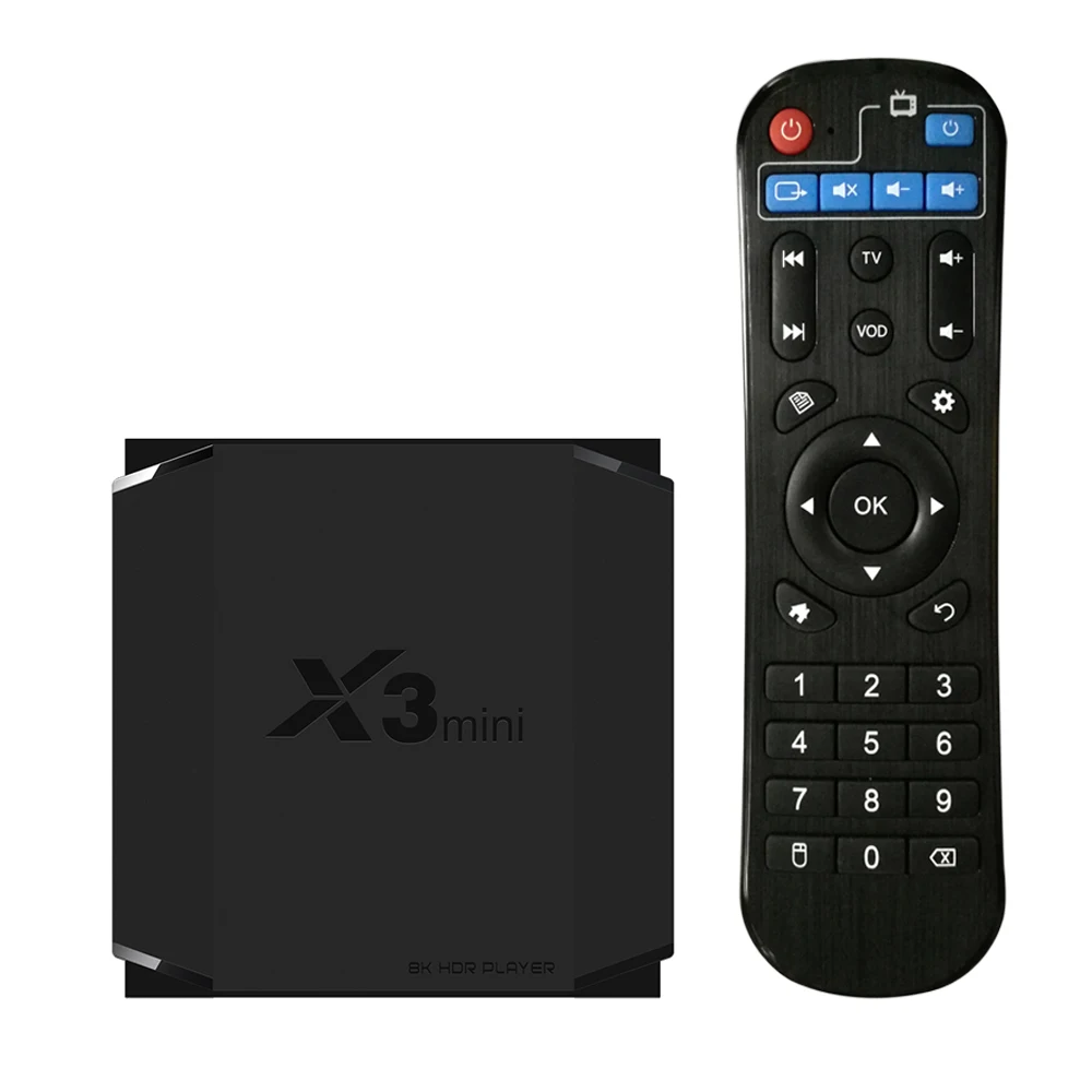 X3mini TV Box Android 9 0 Smart 8K декодирование UHD 4K 60fps медиаплеер Amlogic S905X3 4 ГБ/64 Гб 2 4G/5G WiFi BT4.2 100M