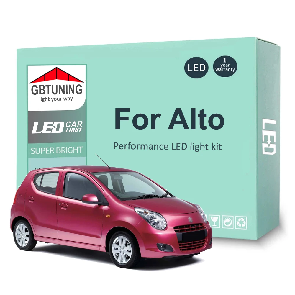 Комплект светодиодных ламп для внутреннего освещения Suzuki Alto 1999-2015 2016 2017 2018 2019 2020