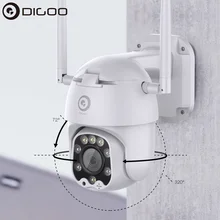 DIGOO DG-ZXC40 320 ° PTZ 5MP 1080P 8 светодиодный wifi скоростная купольная камера IP66 IR полноцветная камера ночного видения TF карта и Облачное хранилище ip-камера