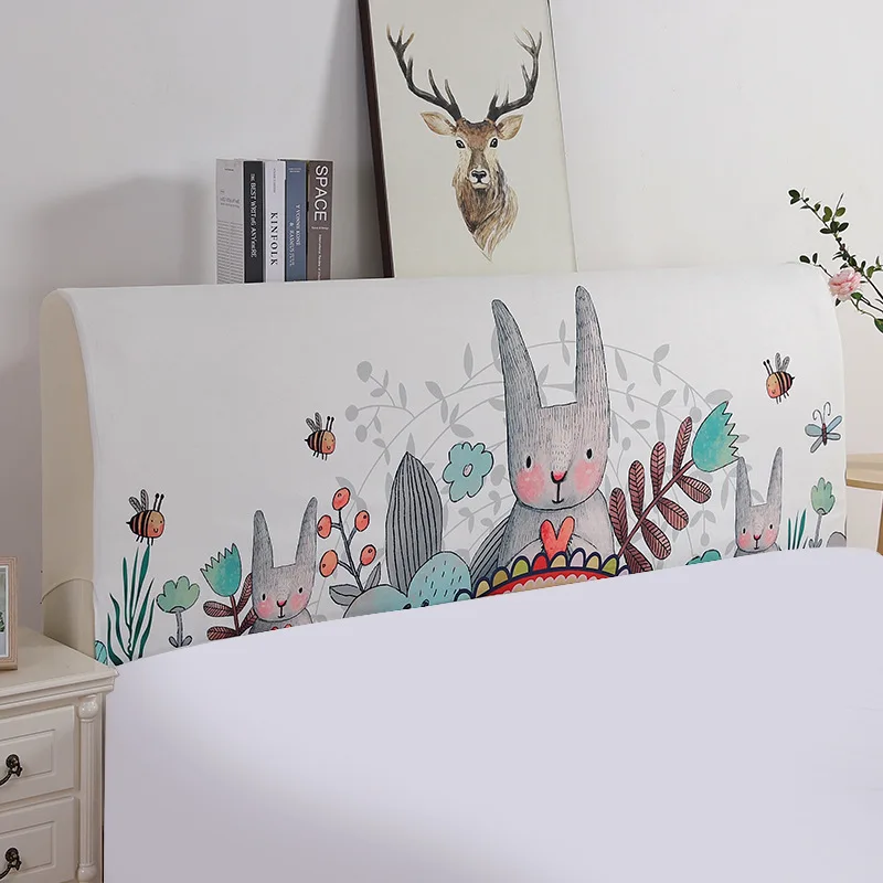 Supply Fabric European Soft Roll Leather Bed Thick Bed Cover Digital Printing Stretch Fabric Crystal Velvet Bed Cover