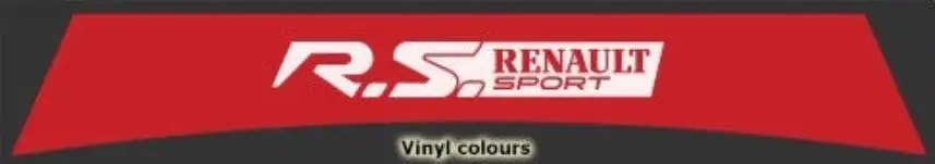 Для RS RENAULT SPORT MEGANE CLIO SUNSTRIPS графическая наклейка наклейки SU75 - Название цвета: Красный