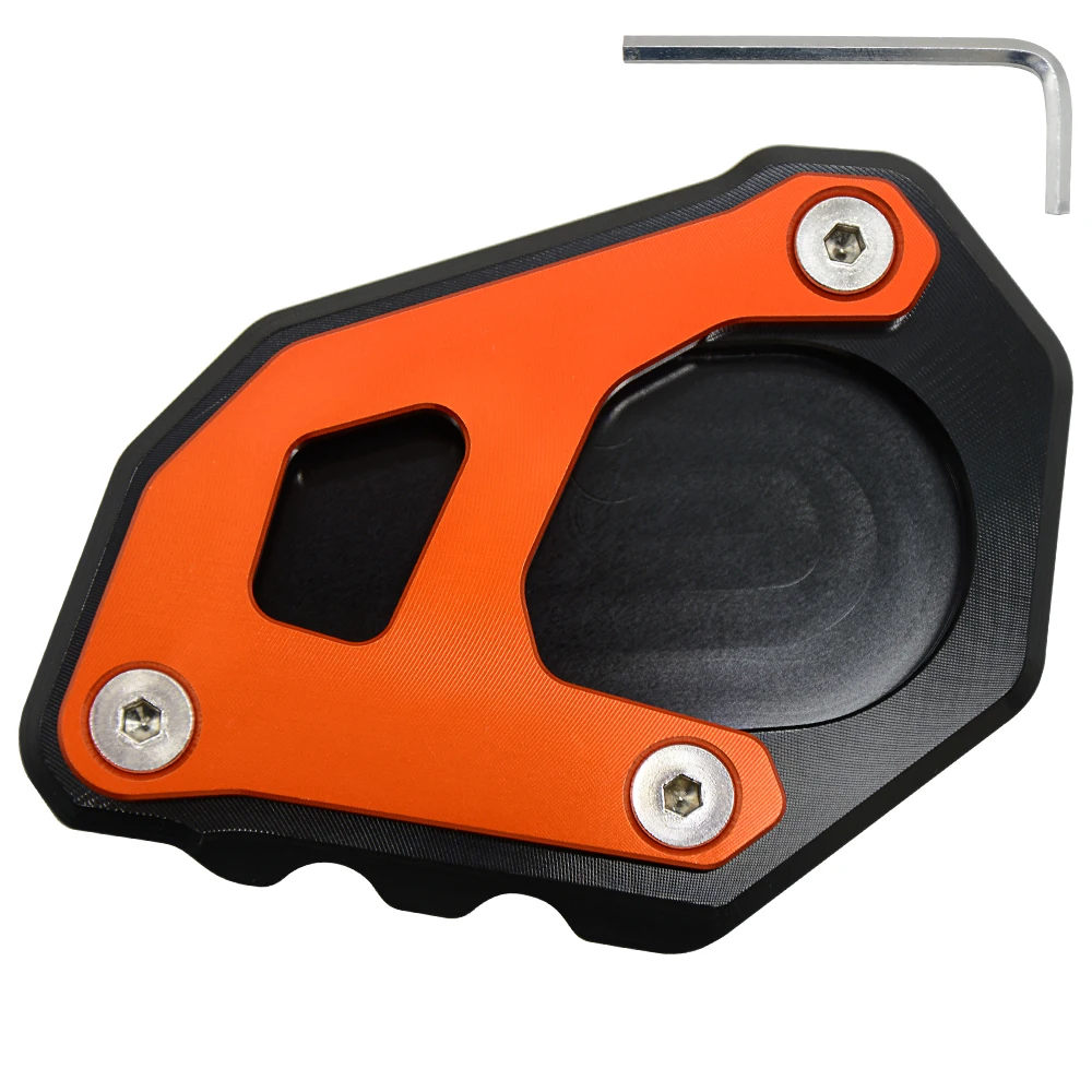 С логотипом CNC алюминиевая мотоциклетная боковая подставка Kickstand увеличенный удлинитель мотоциклетная боковая подставка для KTM 1050 Adventure