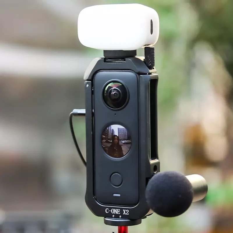 Ulanzi-capa de Proteção para Insta Tripé com Luz 360 com Base de Metal Led e Suporte para Celular Insta360 One x2 - Image 5
