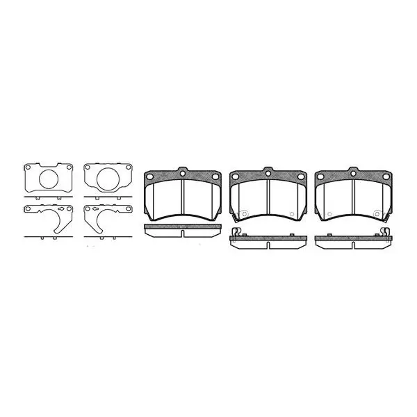 Колодки дисковые п.\ Mazda Demio 1.3i/1.5i 16V 98 REMSA 021232