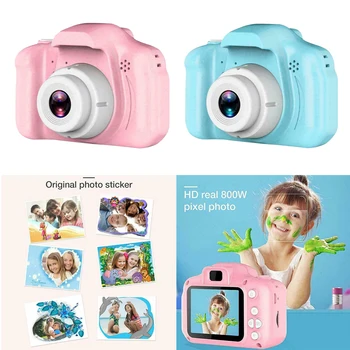 

New Kids Children 2.0' Mini Digital Camera W/Free 32GB TF Memory Card HD real 800W pixel photo 1080P video recording