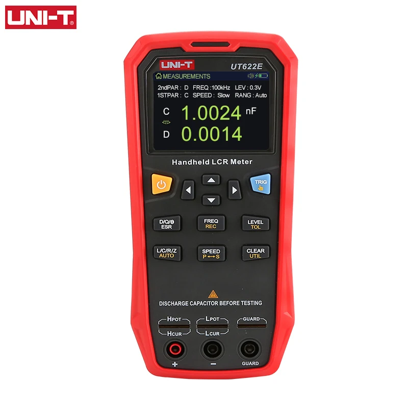 UNI-T UT622A UT622C UT622E High-precision LCR Meter Industrial Handheld Resistance Capacitance Tester 3