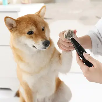 

Dog Cat Nail Hair Trimmer Grinder Pet Grooming Tool Electrical Shearing Cutter USB Rechargeable Dog Haircut Paw Shaver Clipper