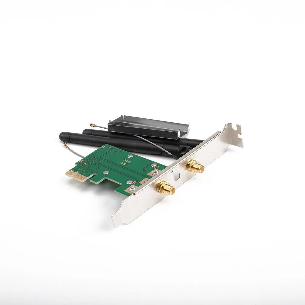 802.11n Мини беспроводной wifi PCI-E для Mini PCI PCI-E адаптер WLAN Расширительная сетевая карта с 2 антеннами wifi конвертер