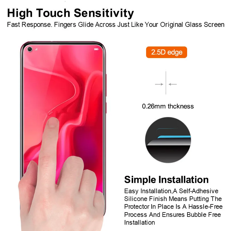 2.5D Закаленное стекло для huawei Nova 3 3i 3E 4 4E Nova 5 Pro 5i Pro Защита экрана для huawei Nova 5 Pro 2i 2s прозрачная стеклянная пленка