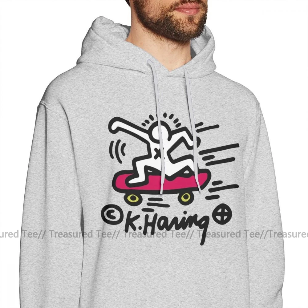 Keith Haring худи KEITH HARING SKATE POP ART толстовки мужской длинный пуловер худи хлопок большая уличная одежда Осенние Синие толстовки