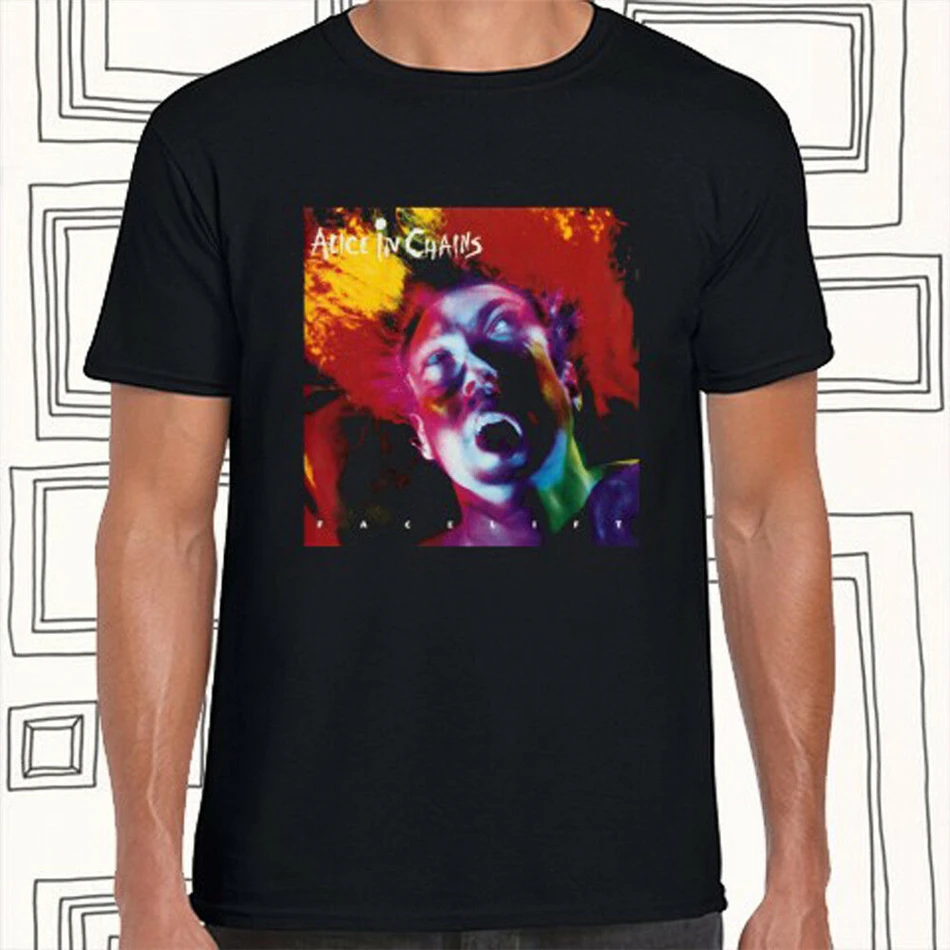 Мужская черная футболка с рисунком Alice In Chains модная Классическая размеров S M L Xl Xxl