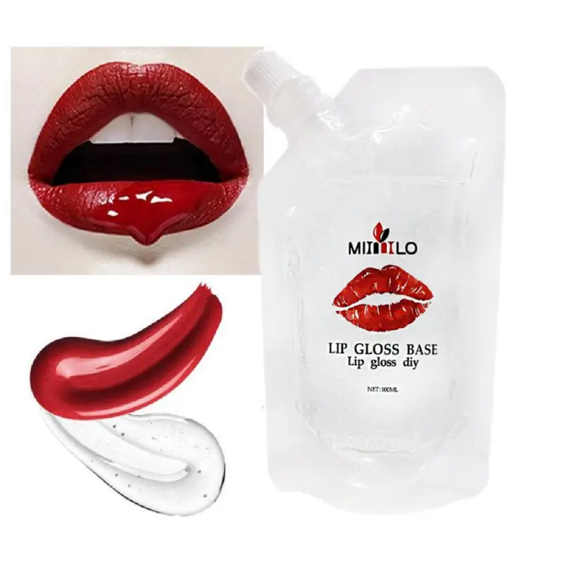 New 100ml Clear Lip Gloss Base Oil Non-Stick DIY Lip Stick Raw Material Gel For Lip Gloss Lipgloss Base Handmade 2020