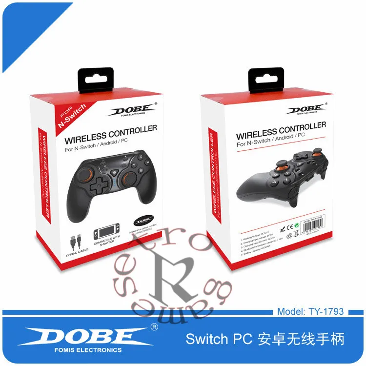 DOBE TY-1793 игровой bluetooth-контроллер Беспроводной геймпад Турбокомпрессор 《 переключатель/Android телефон/ТВ коробка/ПК 3-в-1 геймпад