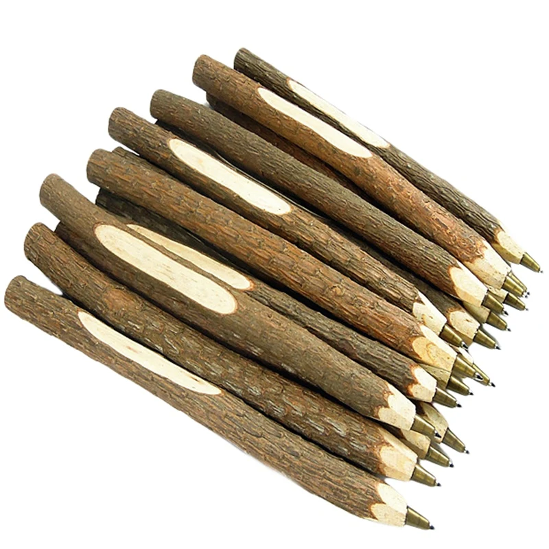 

40Pcs Retro Handmade Wooden Environmental Ballpoint Pen Ballpoint Pen Ballpoint Pen Wedding Pen School Office Supplies