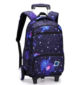 Schoolbag with wheels School wheeled backpack for boys Children School trolley bags travel luggage School Rolling backpack Bags 1