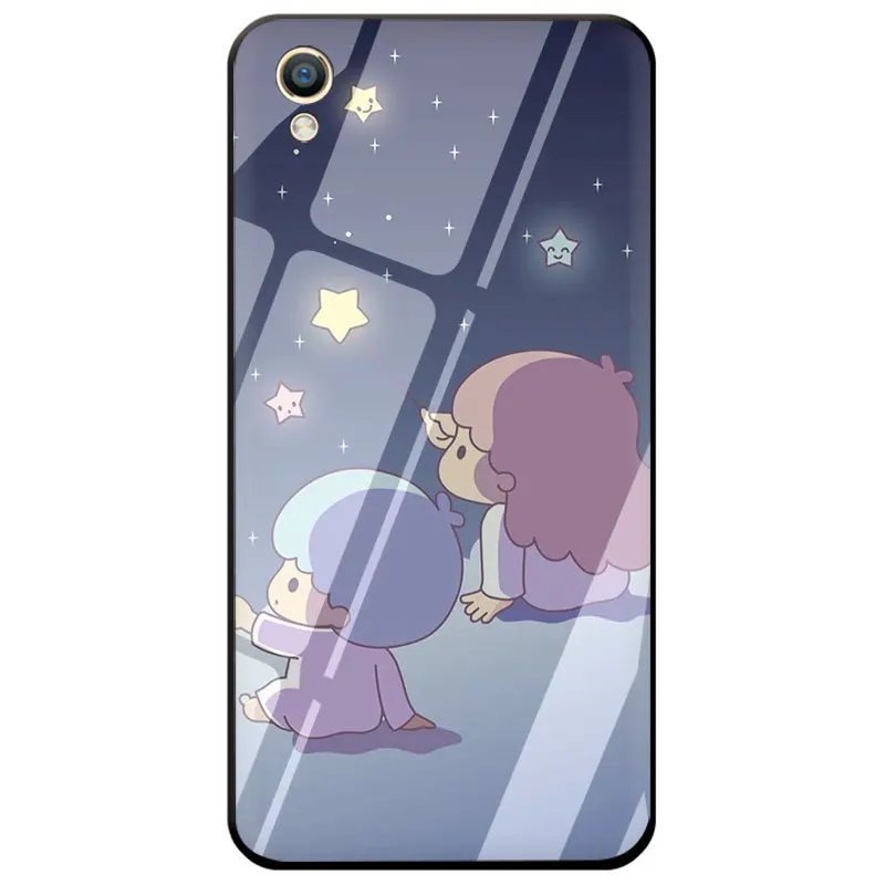 G11 EWAU с рисунками из мультфильма «My Melody» маленький Две звезды закаленное Стекло чехол для телефона чехол для OPPO A7 A5s AX7 AX5s A37 A77 A7X F3 F5 F7 F9 F11 Pro - Цвет: G11