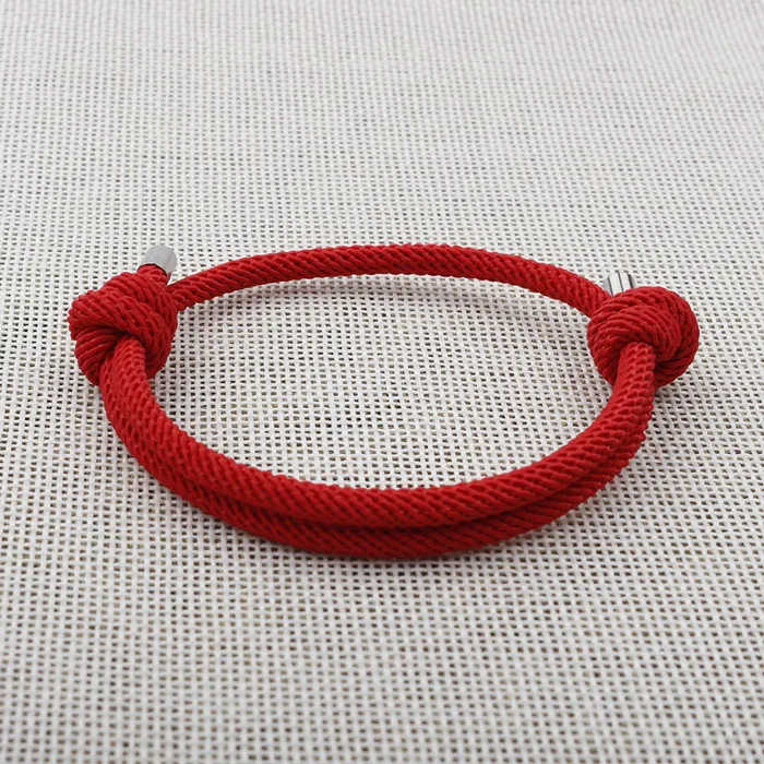 NIUYITID красные нитки на руку женские браслеты для девочек Armbandjes Dames простой милый красный браслет регулируемый - Окраска металла: red