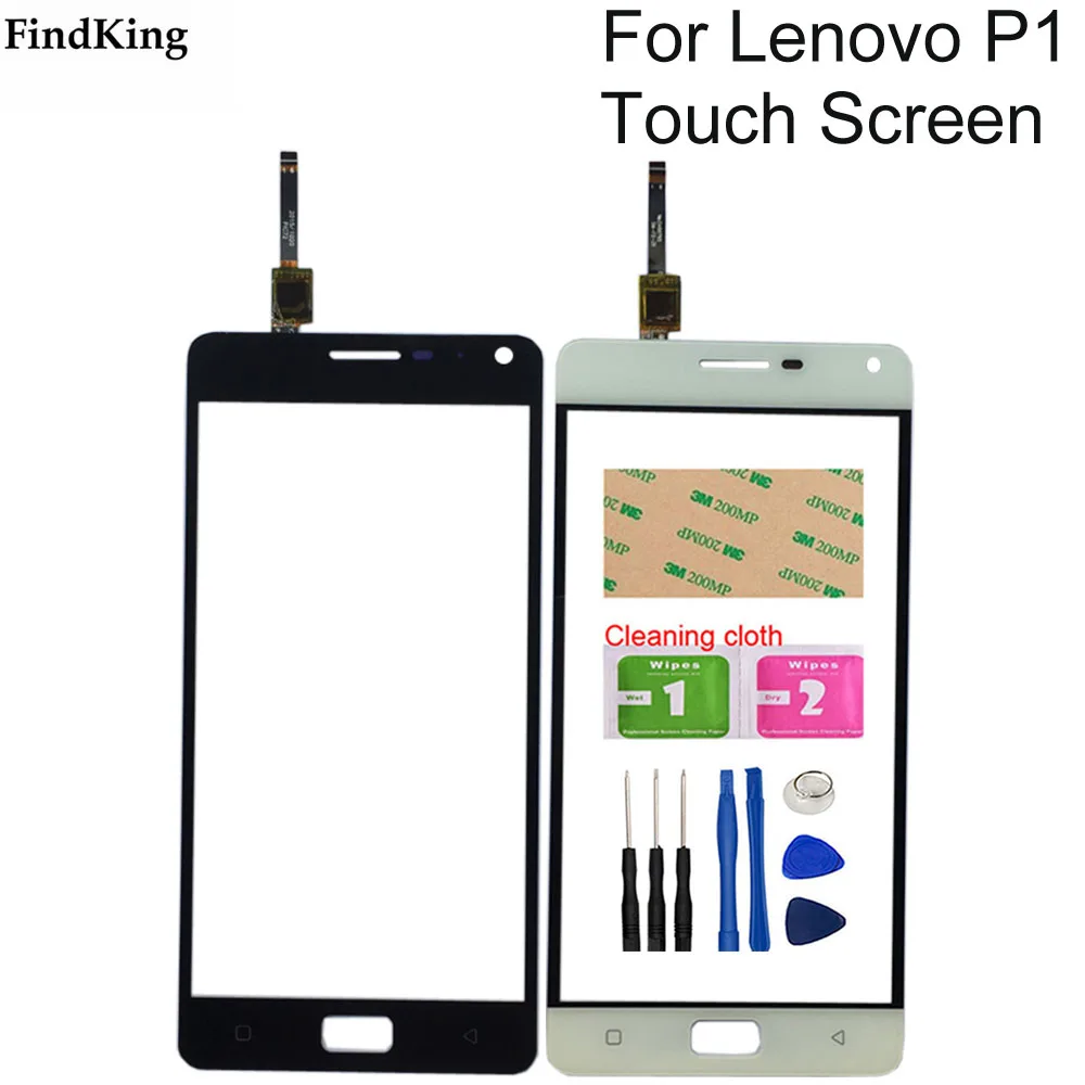 Mobile Touch Screen Sensor For Lenovo P1 P1c72 P1a42 P1c58 Glass Digitizer Panel Front Tools | Мобильные телефоны и
