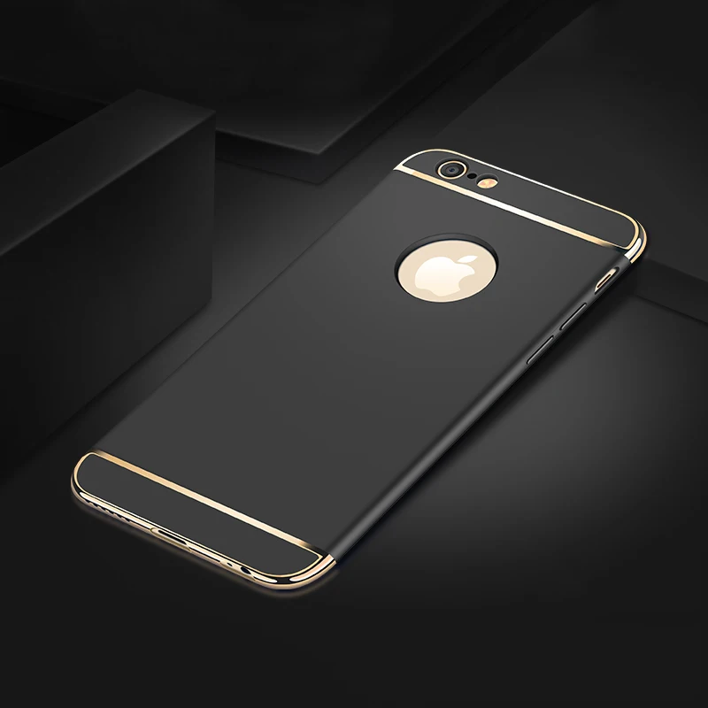 Гальванический противоударный жесткий чехол для iPhone X XR XS Max Coque для iPhone 6 6S 7 8 Plus 5 5S SE Capa роскошный для iPhone 7 8 чехол