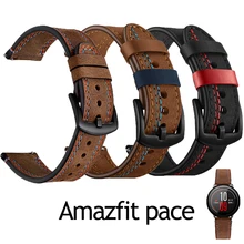 Huami AMAZFIT pace ремешок Смарт часы из натуральной кожи браслет для galaxy часы 46 мм S3 ремни полосы 22 мм ремень