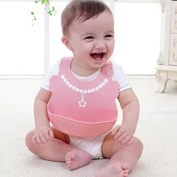 

Baby Bibs Waterproof Silicone Feeding Baby Saliva Towel Newborn Cartoon Aprons Baby Bibs Adjustable Burp Cloths Bandana