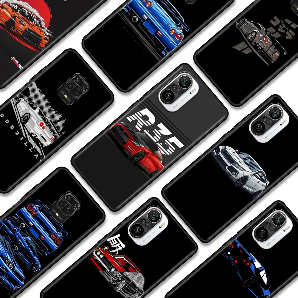 Чехол для телефона Xiaomi Redmi Note 9 8 11 10 Pro Max Lite 9T 9S 8T 7 redmi 9C 9A 8A 7A Fundas JDM GTR Ares King |
