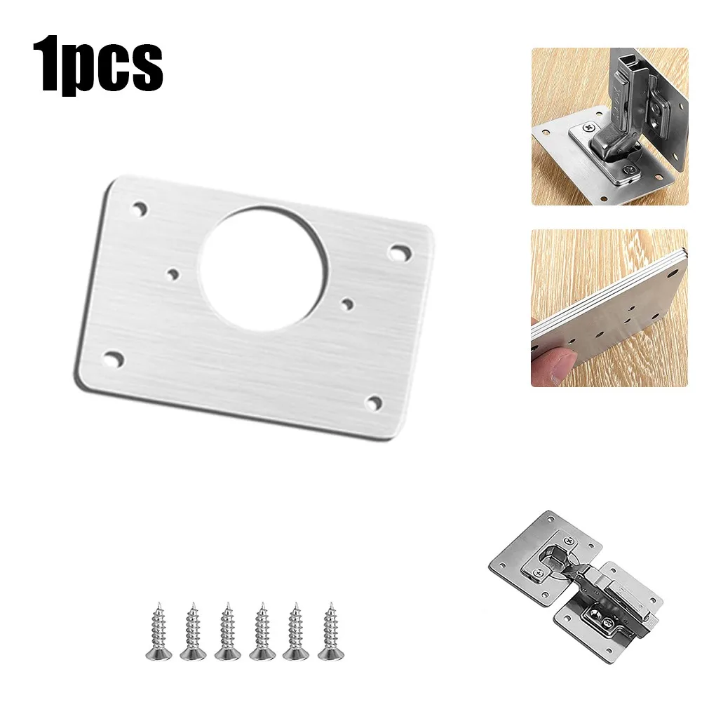 

1/2/4/10Pcs Hinge Repair Plate Cabinet Furniture Drawer Table Hinge Repair Kits Household Hardware Stainless Steel Table Box