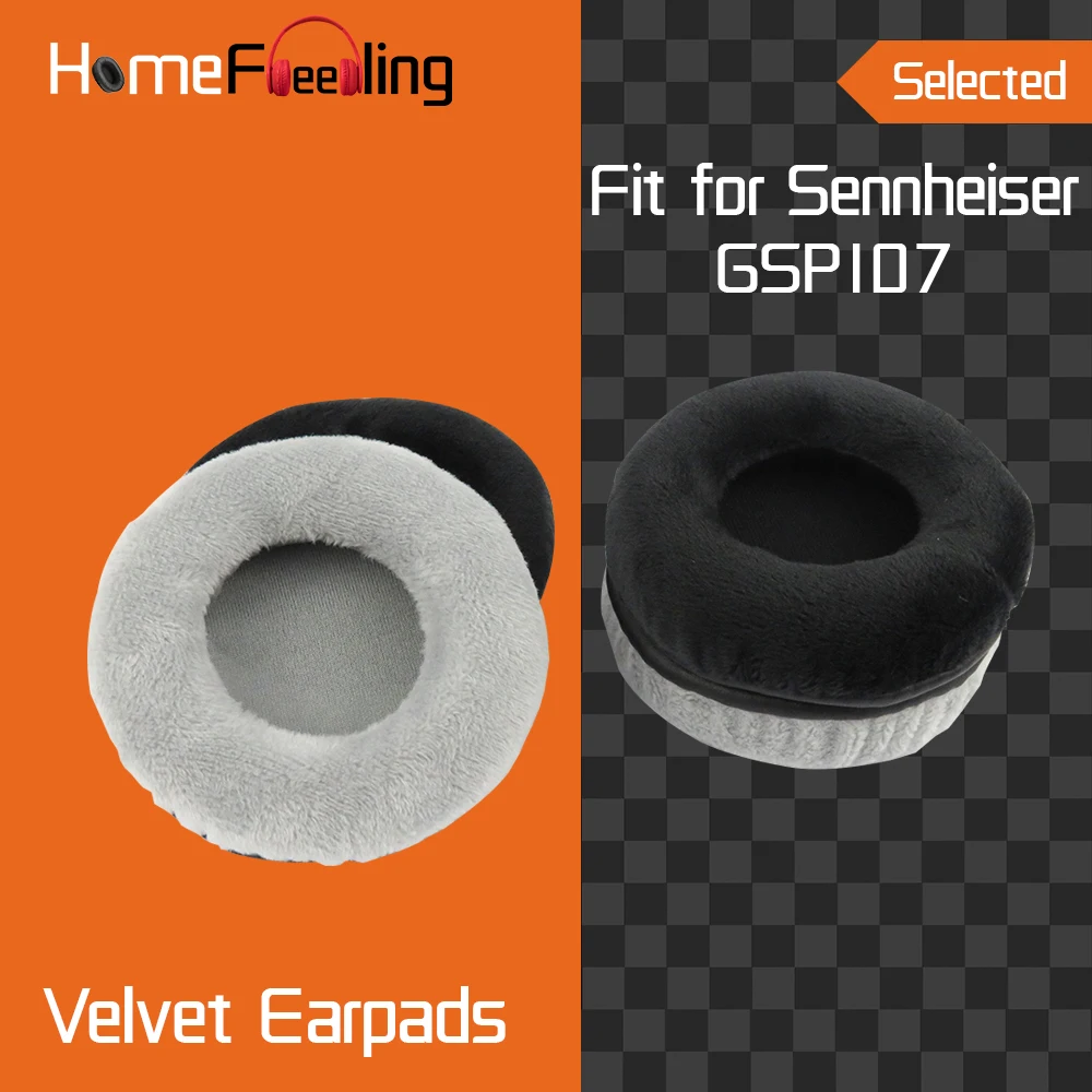 Homefeeling Earpads for Sennheiser GSP107 Headphones Earpad Cushions Covers Velvet Ear Pad Replacement