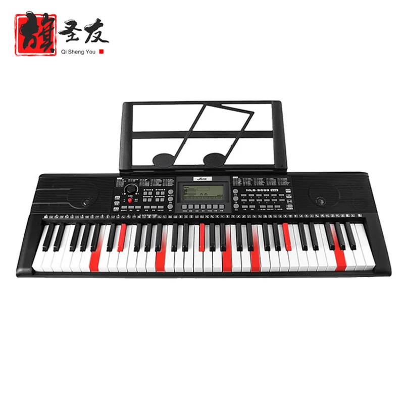 

Melross Mls9699 Electronic Keyboard 61 Key Smart Edition Teaching with Keys Shining System Teaching Entertainment Recommended