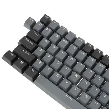 

Dolch Black Gray Mixed Thick PBT 108 Keycaps OEM Cherry Profile ANSI Layout Bi-Color Injection Over Molding Keycap R2JB