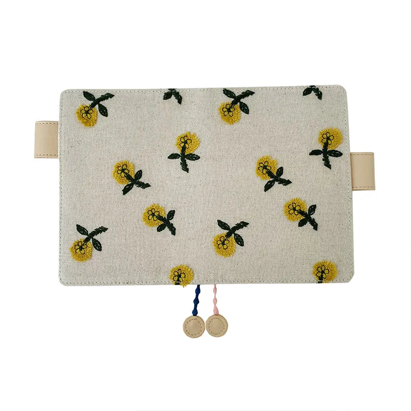 

2021 Hand Made Blooming Flowers Theme Journal Cover A5/A6 DIY Planner Agenda Diary Supplies Free Shipping