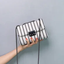 Напрямую от производителя, распродажа женской сумки, стиль, универсальная Повседневная парусиновая квадратная сумка-слинг, текстурированная цепочка, сумка через плечо