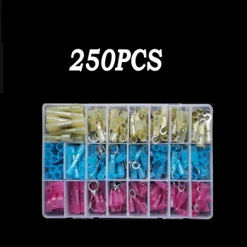 

250pcs Heat Shrink Wire Connector DIY Kit Waterproof Marine Automotive Terminals