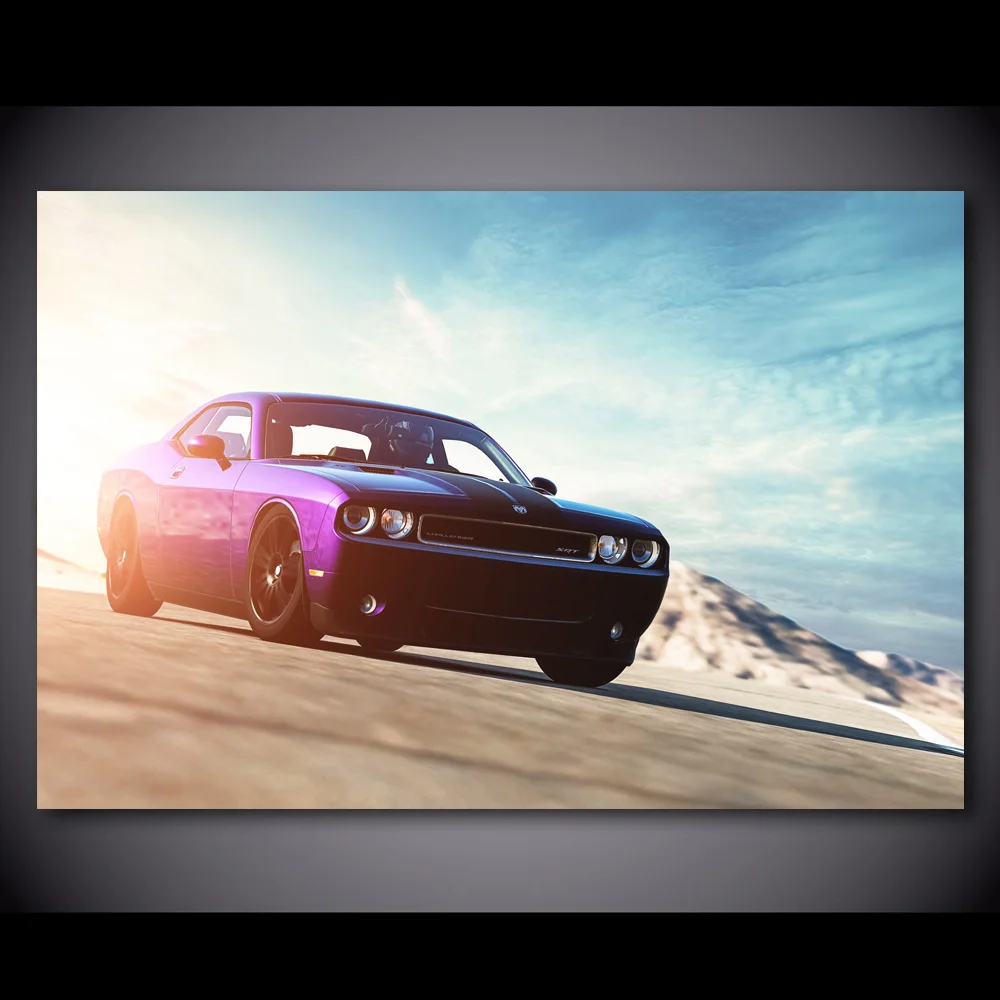 Doтанкс Challenger SRT8 GT мышечный автомобиль настенное искусство декоративные постеры