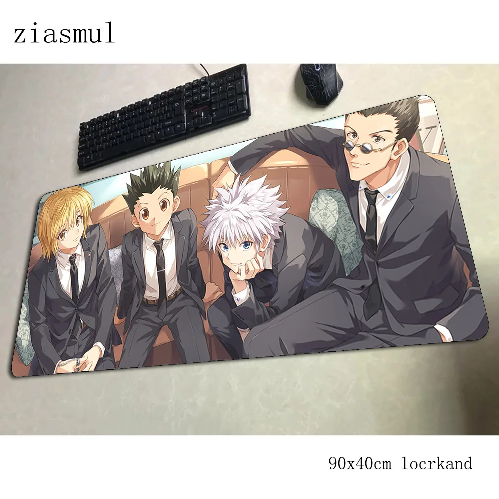 Hunterxhunter коврик для мыши геймер HD узор 90x40 см notbook коврик для мыши игровой коврик большой Модный коврик для мыши PC стол коврик для мыши
