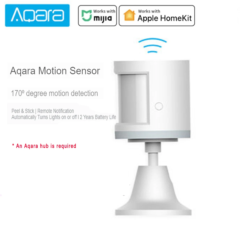 Aqara Motion Sensor Smart Human Body body Movement Wireless ZigBee Connection For Alarm System Homekit Mi Home APP |