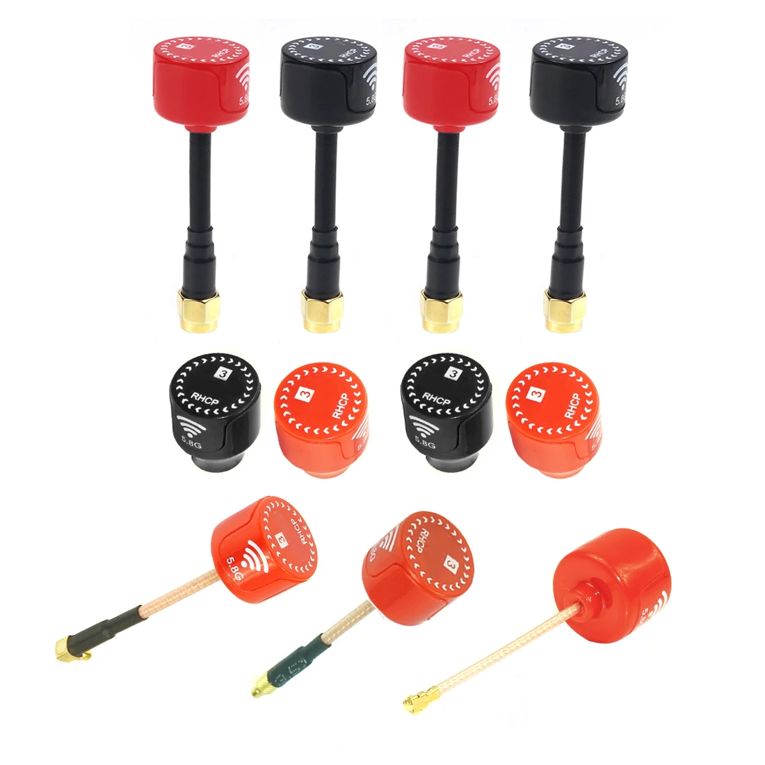 Stubby 5 8 ГГц 2.5Dbi RHCP/LHCP SMA/RP-SMA UFL прямая/угловая MMCX антенна FPV Грибная для RC Drone | Игрушки