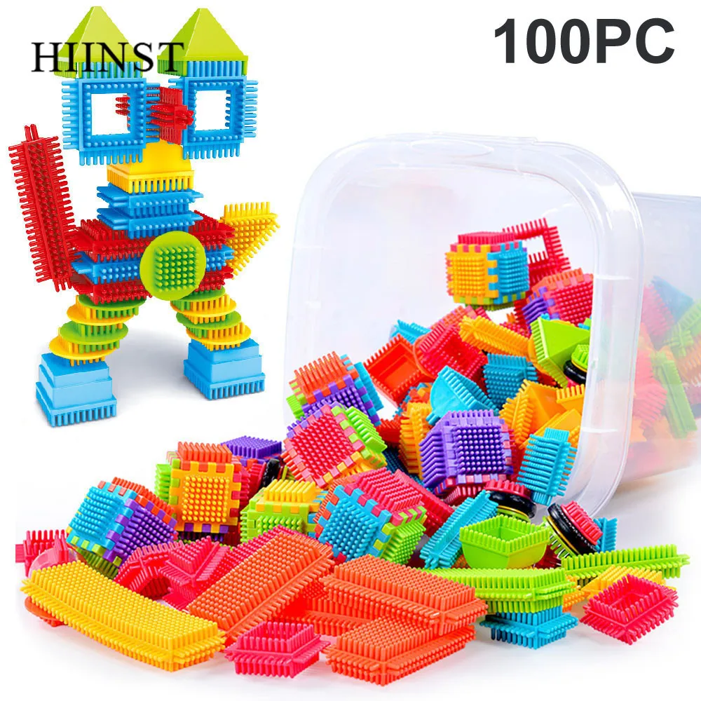 Игрушки для детей, пластиковые 100 шт., 3D Строительные блоки, головоломка, игрушки для детей, для раннего развития, Imaginate, интеллектуальные блоки для укладки, игрушки